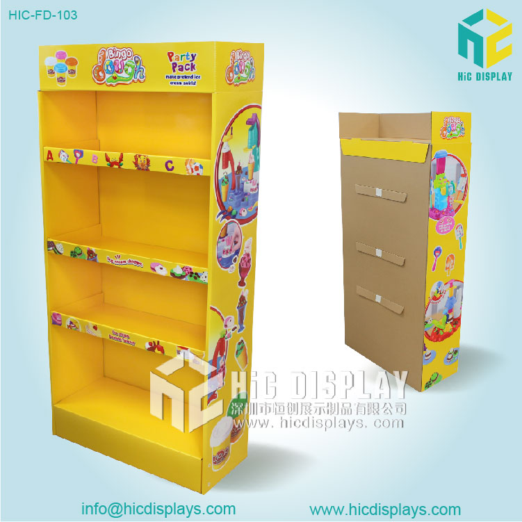 彩泥玩具纸货架