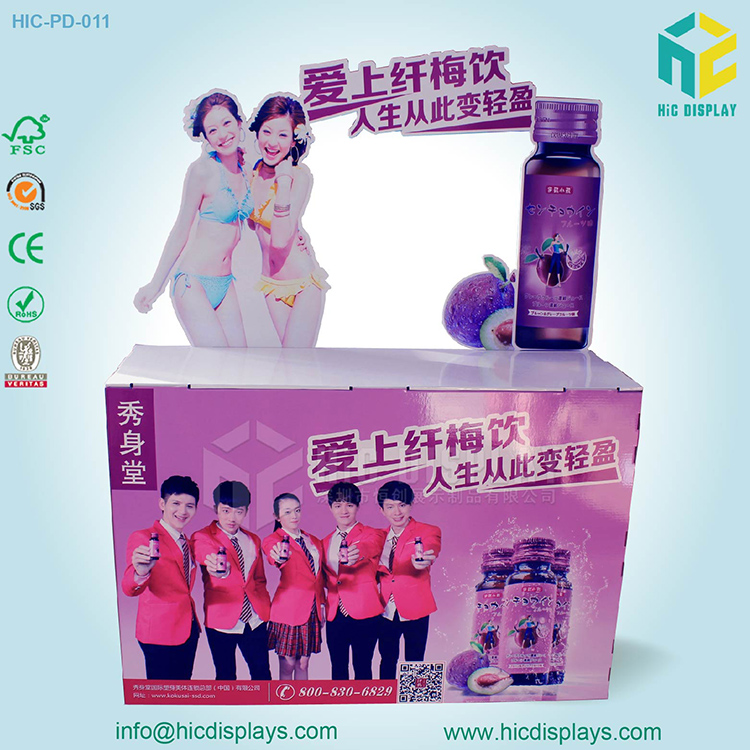 秀身堂纤梅饮品纸堆头