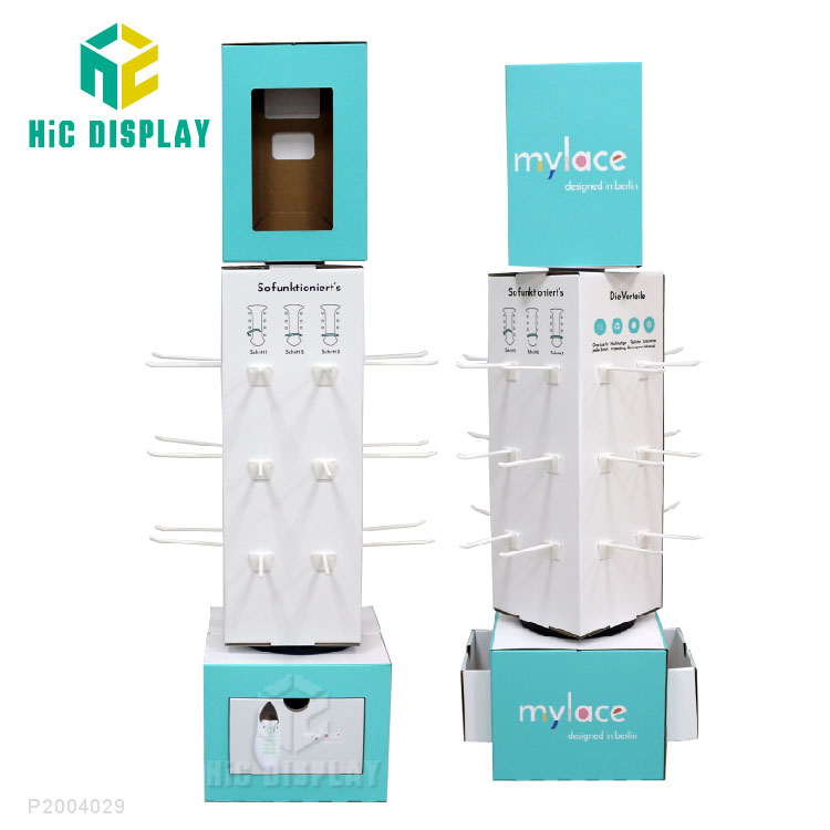 鞋带挂钩式纸展示架